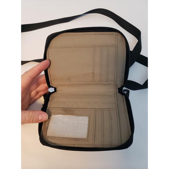 Baggallini Crossbody Wallet Womens One Size Black Brisbane Water-Resistant Nylon - Picture 10 of 13